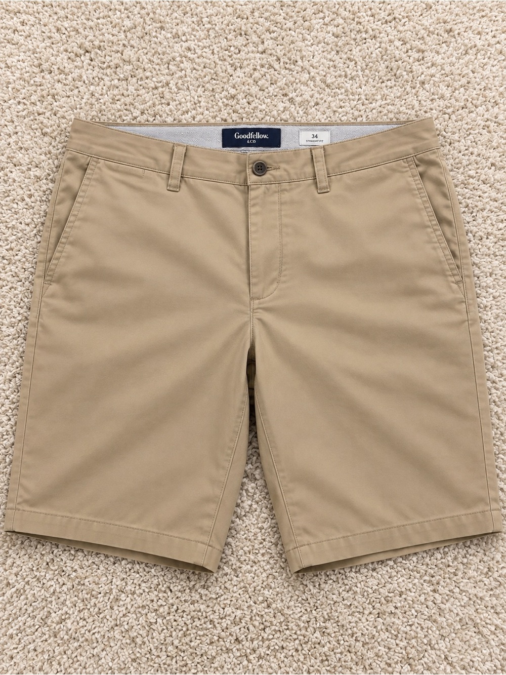 Goodfellow & Co Men’s Tan Flat-Front Chino Shorts